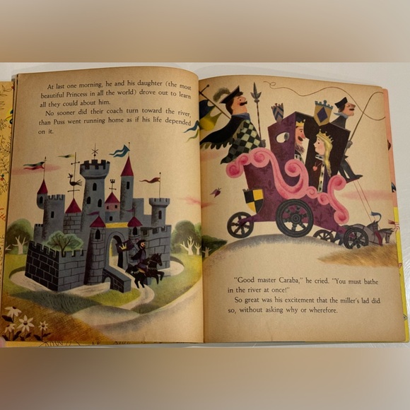 Vintage 1959 Little Golden Book - Puss in Boots Charles Perrault “B” - Picture 7 of 16